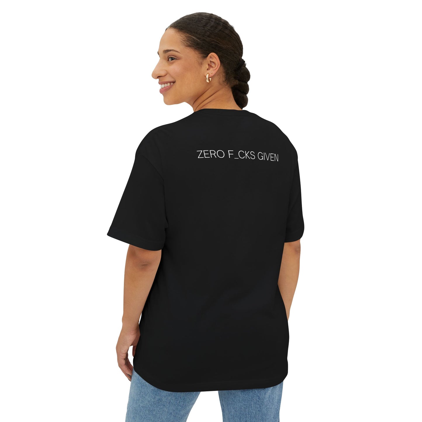 Zero F*cks Given Oversized Tee