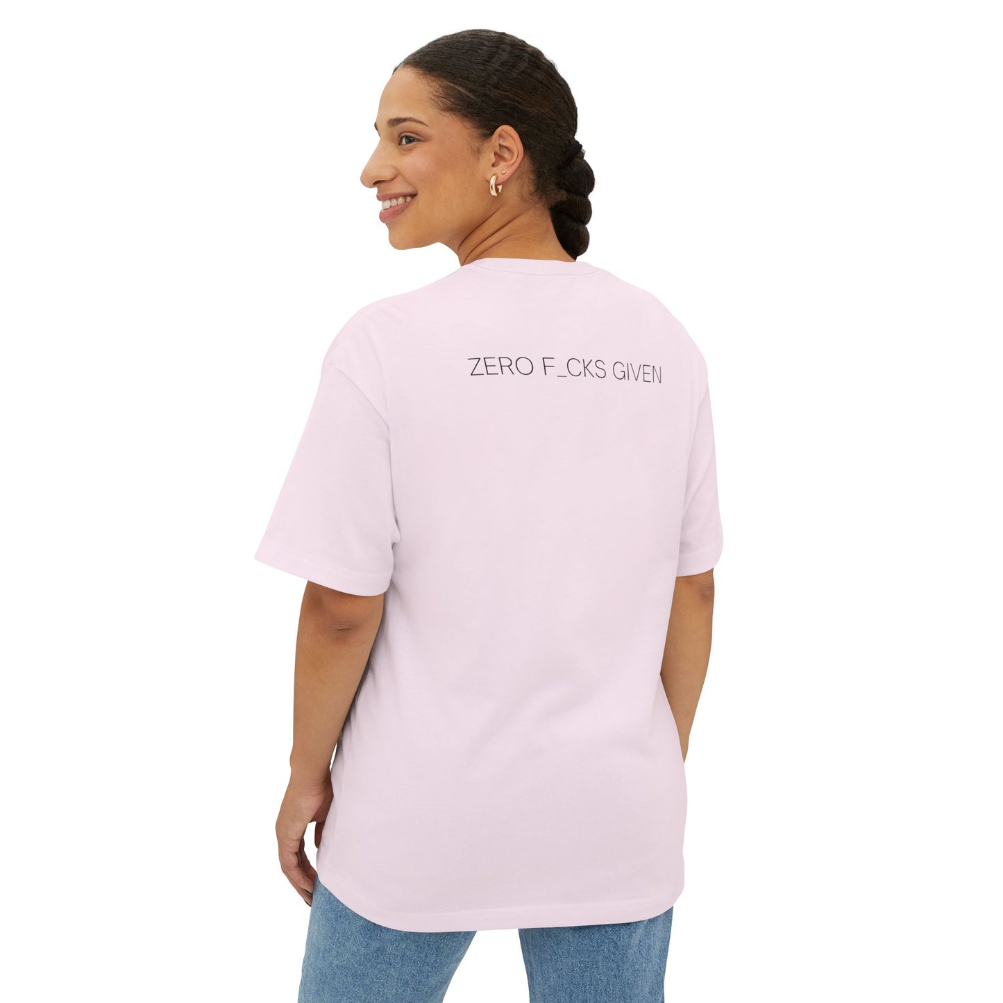 Zero F*cks Given Oversized Tee