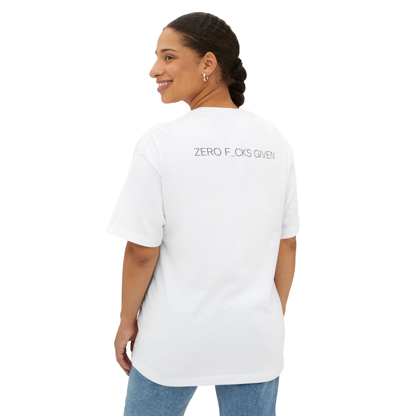 Zero F*cks Given Oversized Tee